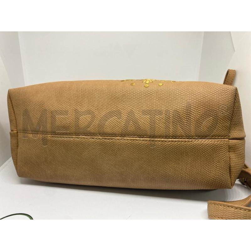 TRACOLLA DONNA DESIGUAL BEIGE RICAMI DORATI | Mercatino dell'Usato Pomezia 4