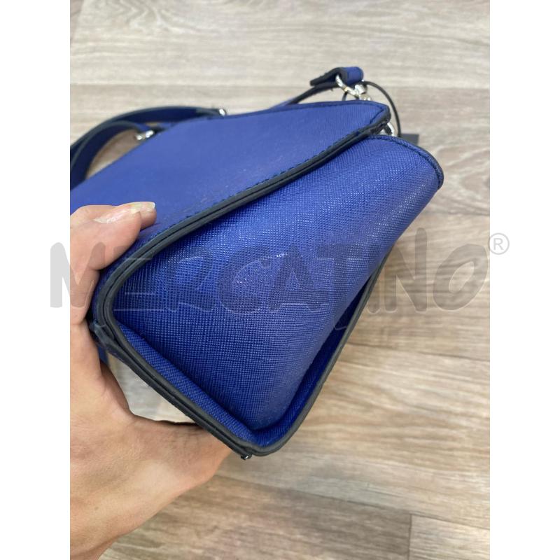 TRACOLLA DONNA MARIINA GALANTI BLU EFFETTO SAFFIANO | Mercatino dell'Usato Pomezia 3