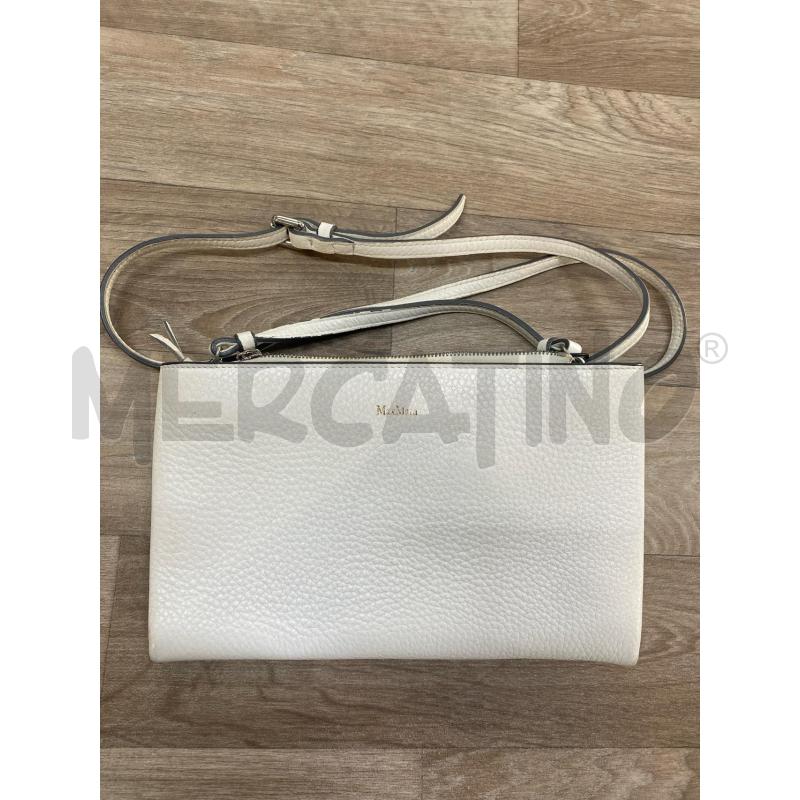 TRACOLLA DONNA MAXMARA BIANCA PELLE | Mercatino dell'Usato Pomezia 1