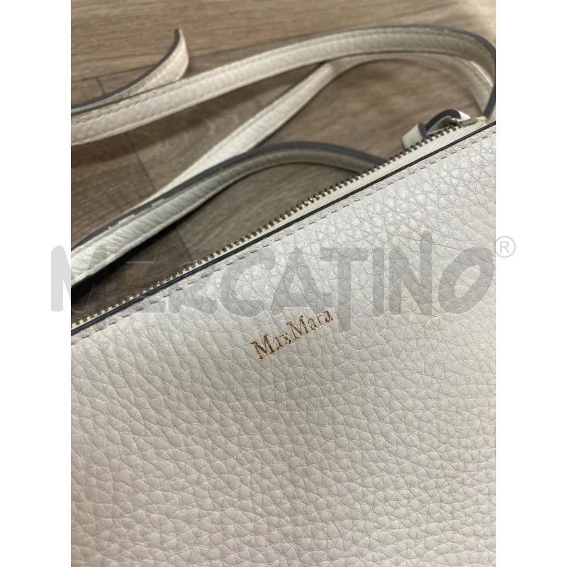TRACOLLA DONNA MAXMARA BIANCA PELLE | Mercatino dell'Usato Pomezia 2