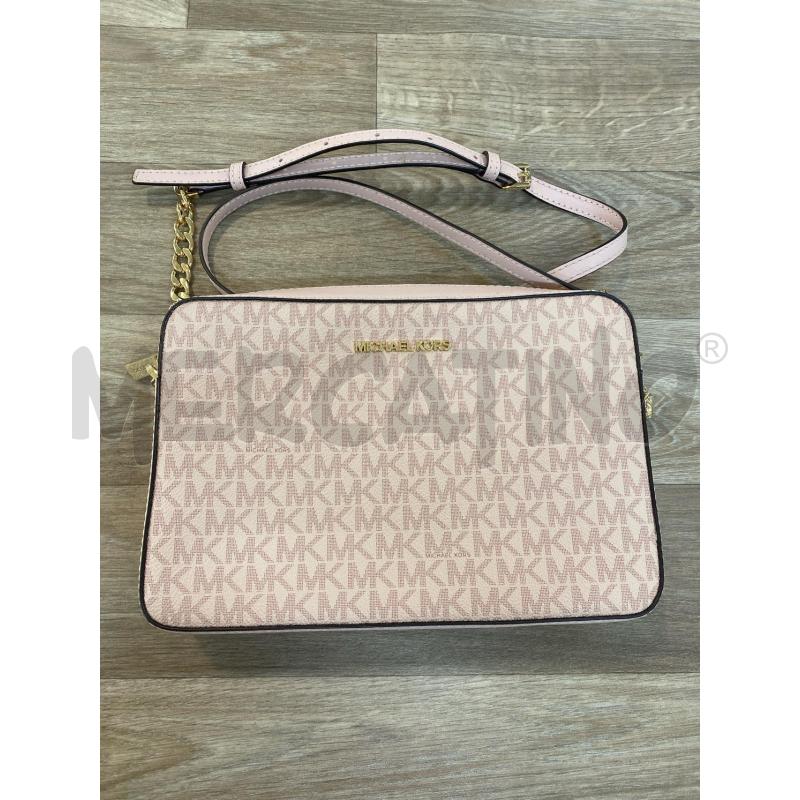 TRACOLLA DONNA MICHAEL KORS ROSA MONOGRAM RETTANGOLARE | Mercatino dell'Usato Pomezia 1