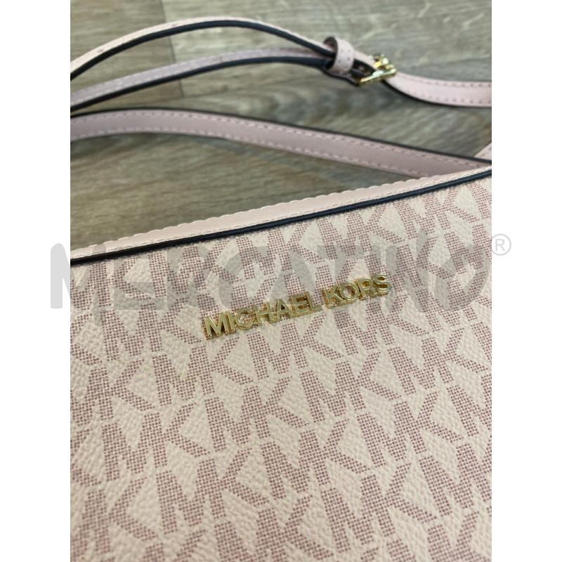TRACOLLA DONNA MICHAEL KORS ROSA MONOGRAM RETTANGOLARE | Mercatino dell'Usato Pomezia 2