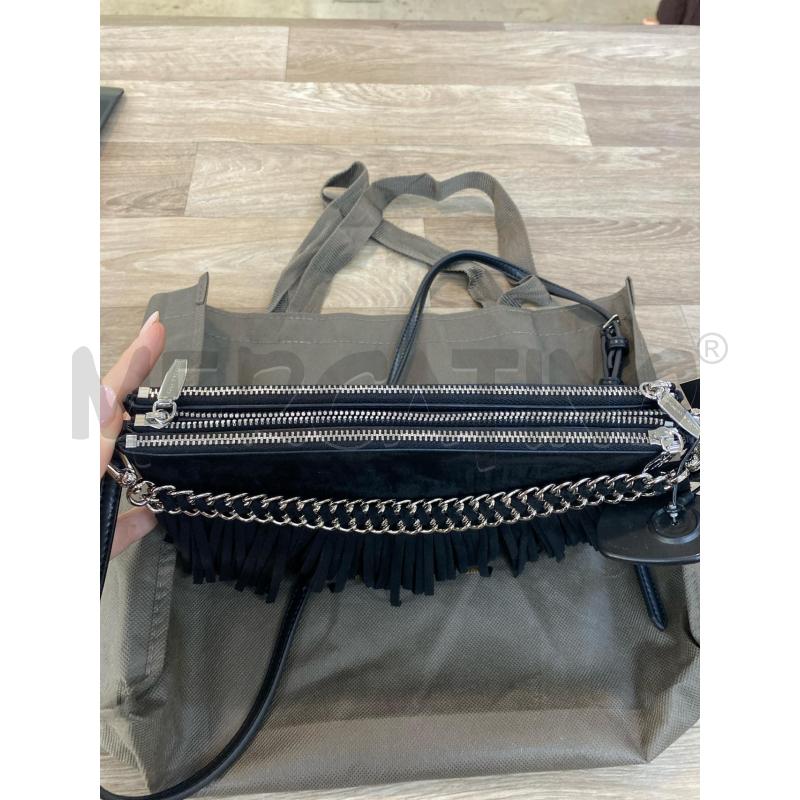 TRACOLLA DONNA NERA FRANGE CHARLES&KEITH | Mercatino dell'Usato Pomezia 2