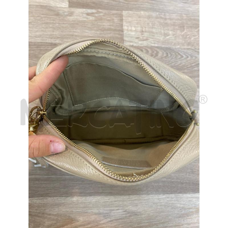 TRACOLLA DONNA PELLE BEIGE TRACOLLA VERDE VIOLA | Mercatino dell'Usato Pomezia 3