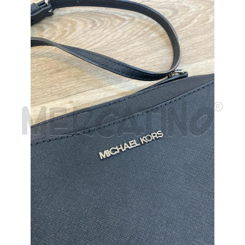 TRACOLLA MICHAEL KORS NERA SAFFIANO RETTANGOLARE | Mercatino dell'Usato Pomezia 2