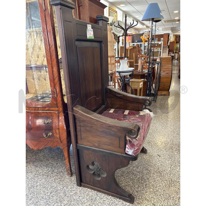 TRONO LEGNO MASSELLO CUSCINO ROSSO | Mercatino dell'Usato Pomezia 2