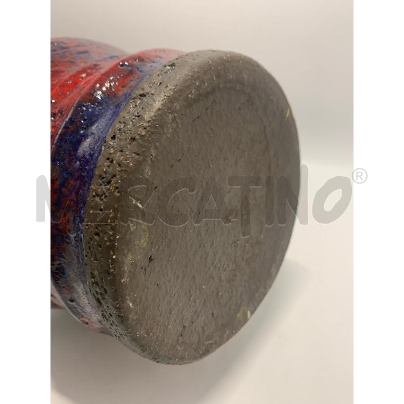 VASO CERAMICA ROSSA/BLU CON MANICO 30 CM | Mercatino dell'Usato Pomezia 4