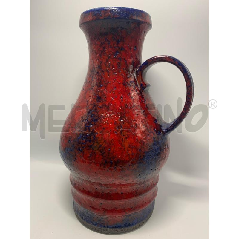 VASO CERAMICA ROSSA/BLU CON MANICO 30 CM | Mercatino dell'Usato Pomezia 5
