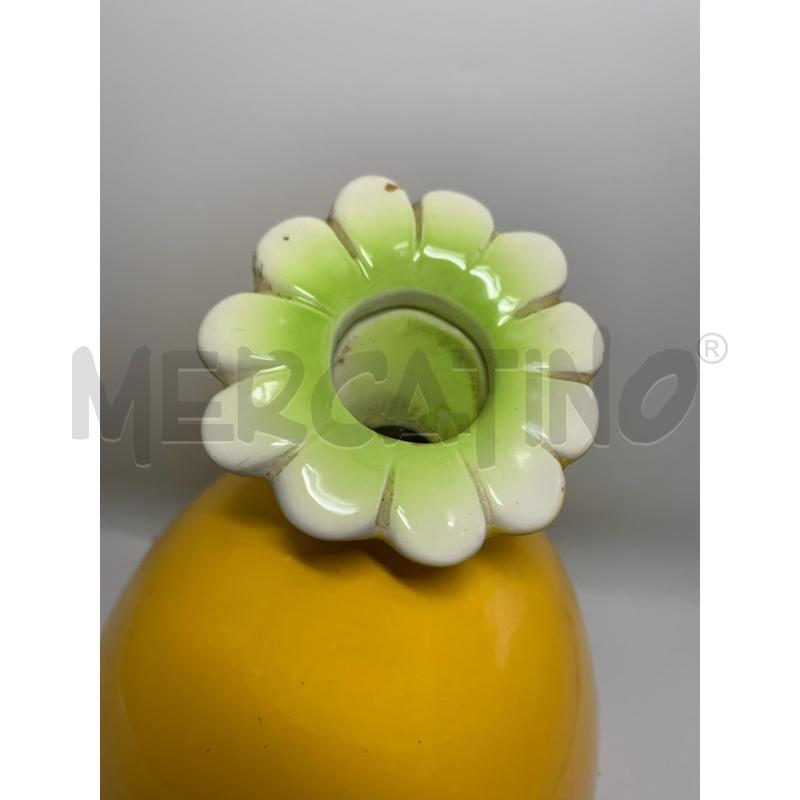 VASO GIALLO FIORE SU COLLO  | Mercatino dell'Usato Pomezia 2