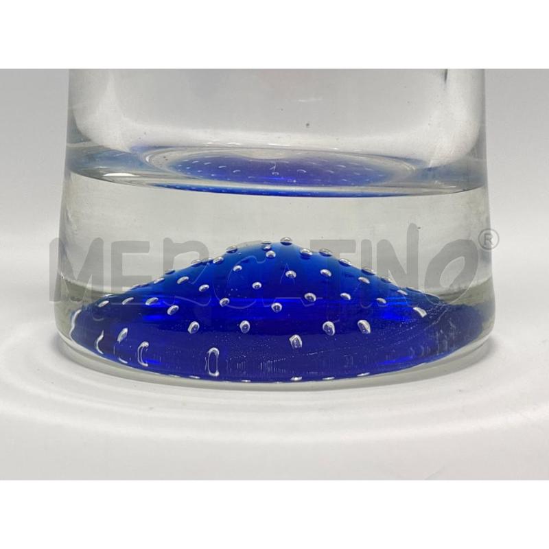 VASO VETRO B/BLU 23 CM | Mercatino dell'Usato Pomezia 2