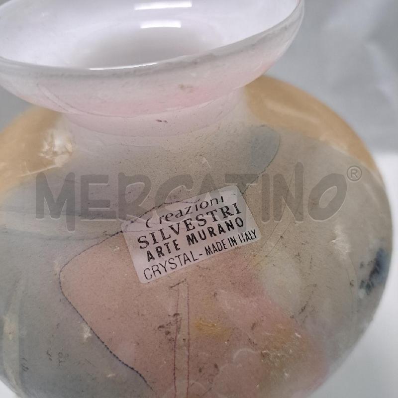 VASO VETRO SATIN CREAZIONI SILVESTRI MURANO | Mercatino dell'Usato Pomezia 5