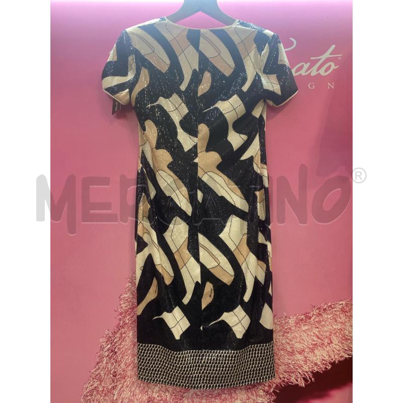 VESTITO DONNA BEIGE PAIETTE CRISTINA EFFE | Mercatino dell'Usato Pomezia 4