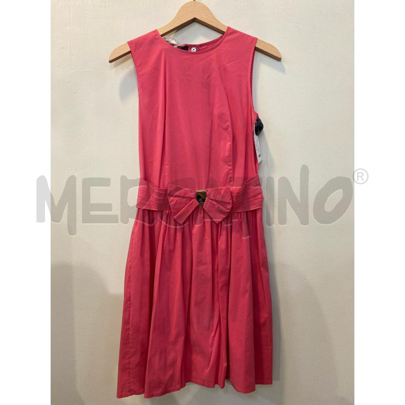 VESTITO DONNA ELISABETTA FRANCHI FUCSIA IN COTONE CON FIOCCO | Mercatino dell'Usato Pomezia 1