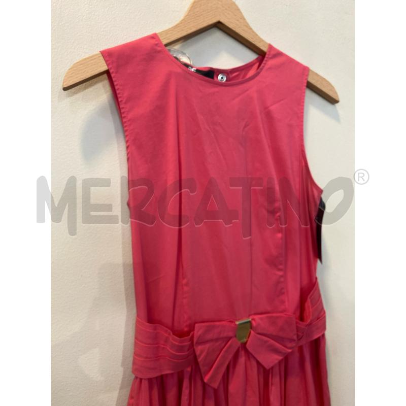 VESTITO DONNA ELISABETTA FRANCHI FUCSIA IN COTONE CON FIOCCO | Mercatino dell'Usato Pomezia 3