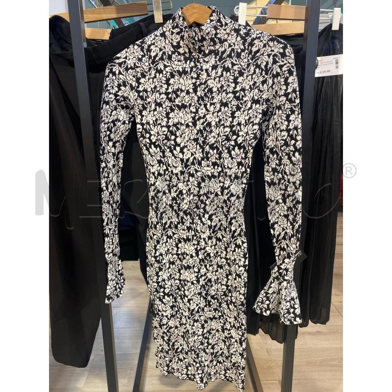 VESTITO DONNA MICHAEL KORS BIANCO FANTASIA NERO  | Mercatino dell'Usato Pomezia 3