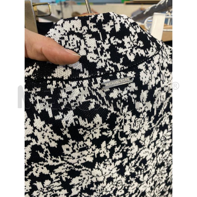VESTITO DONNA MICHAEL KORS BIANCO FANTASIA NERO  | Mercatino dell'Usato Pomezia 5