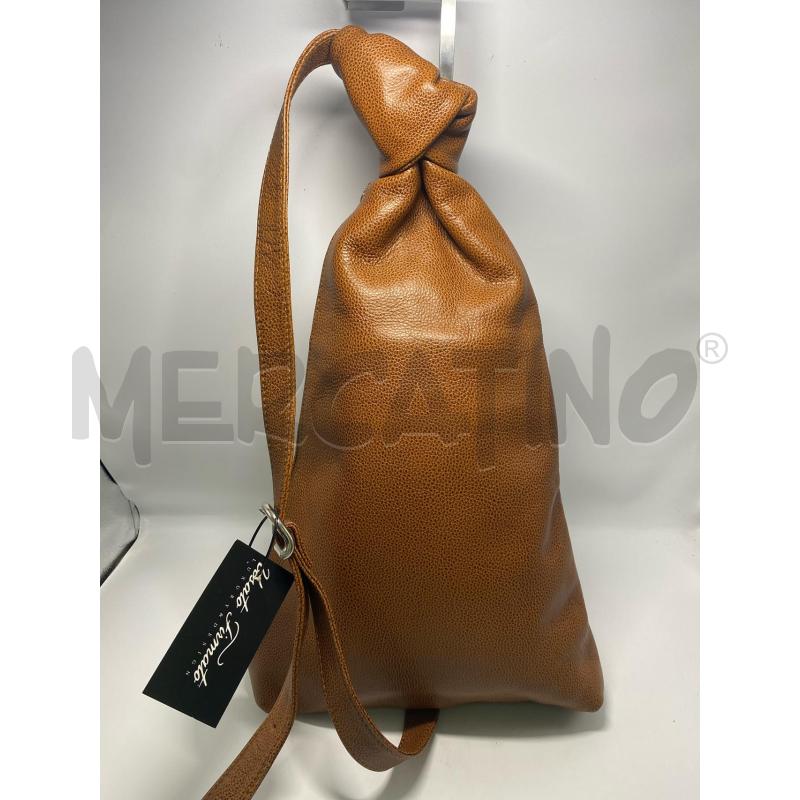 ZAINETTO DESIGNER MARCY TILTON GROOM PARIS IN PELLE BEIGE | Mercatino dell'Usato Pomezia 4