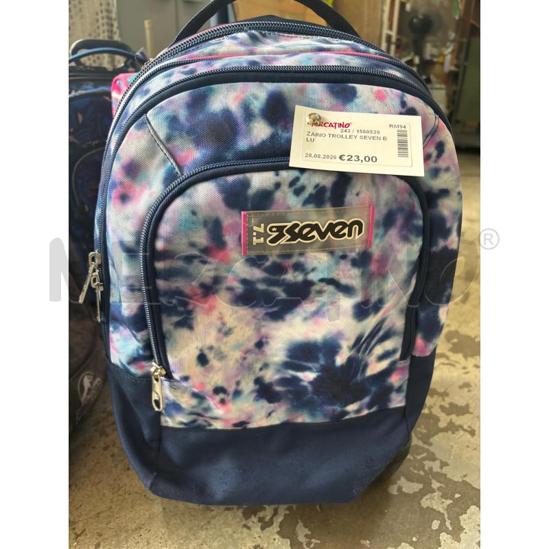 ZAINO TROLLEY SEVEN BLU | Mercatino dell'Usato Pomezia 1