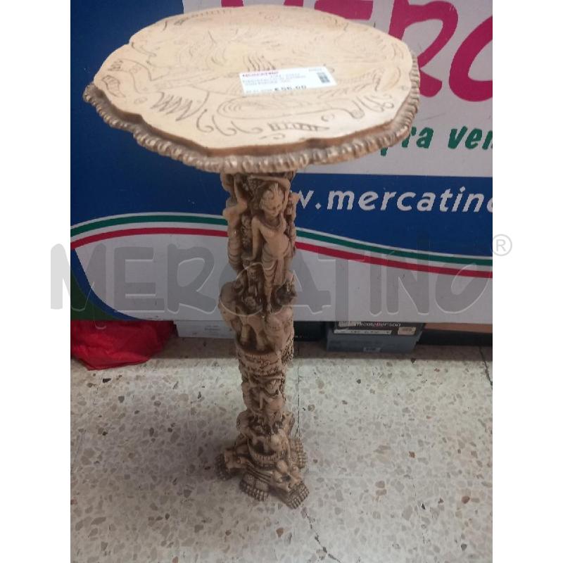 PIEDISTALLO IN AVORIO CON FIGURE INDIANE | Mercatino dell'Usato Guidonia montecelio 1