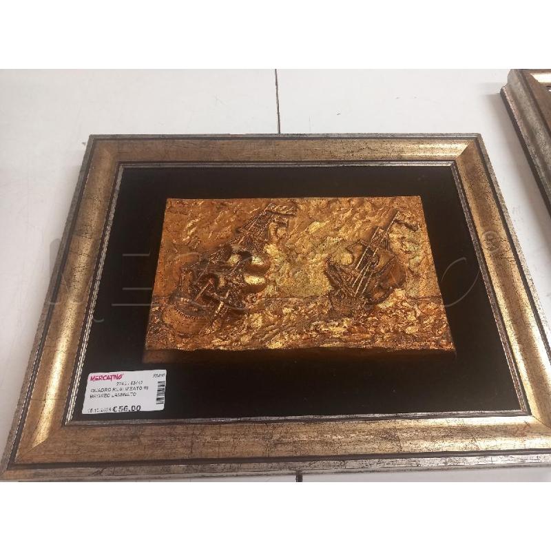 QUADRO REALIZZATO IN BRONZO LAMINATO ORO | Mercatino dell'Usato Guidonia montecelio 1