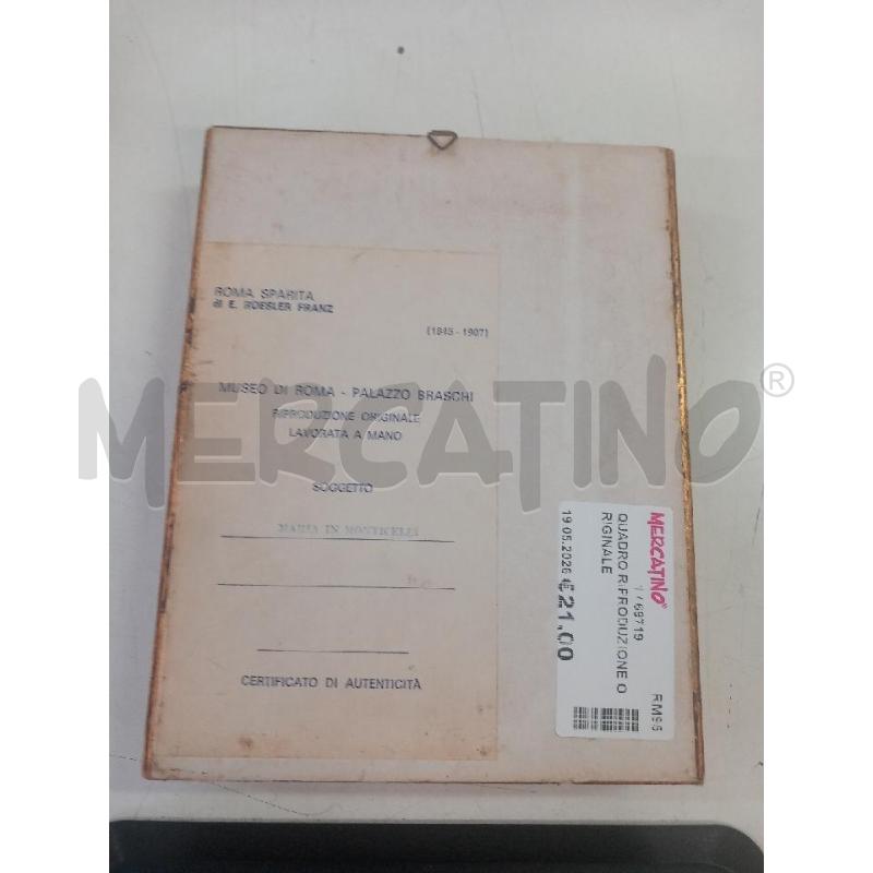 QUADRO RIPRODUZIONE ORIGINALE  | Mercatino dell'Usato Guidonia montecelio 2