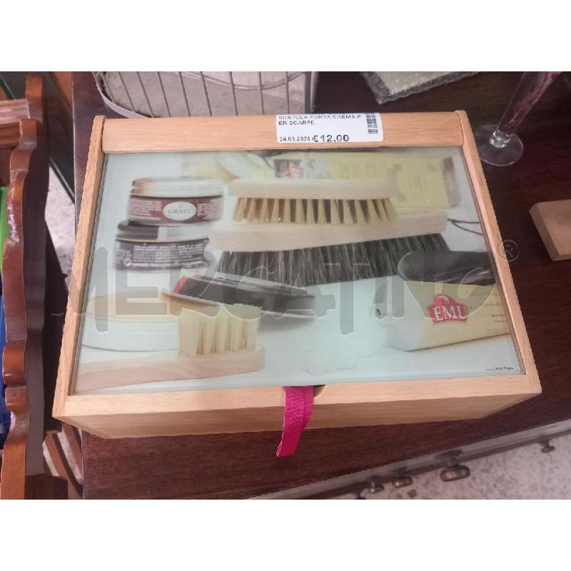 SCATOLA PORTA CREMA PER SCARPE  | Mercatino dell'Usato Guidonia montecelio 1