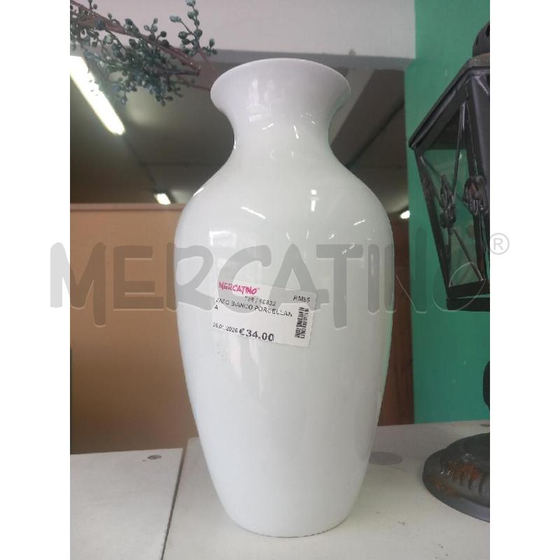 VASO BIANCO PORCELLANA  | Mercatino dell'Usato Guidonia montecelio 1