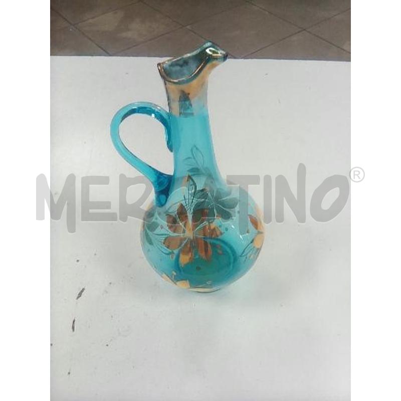 DECANTER VINTAGE VETRO BLI FOGLIE ORO | Mercatino dell'Usato Rimini 2