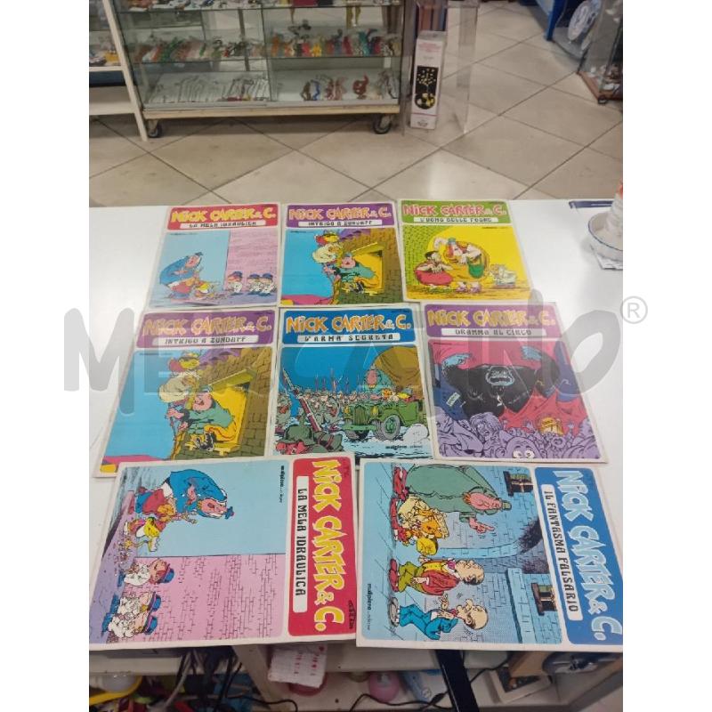 NICK CARTER E C - MALIPIERO EDITORE 1978 - 8 VOLUMI | Mercatino dell'Usato Rimini 1