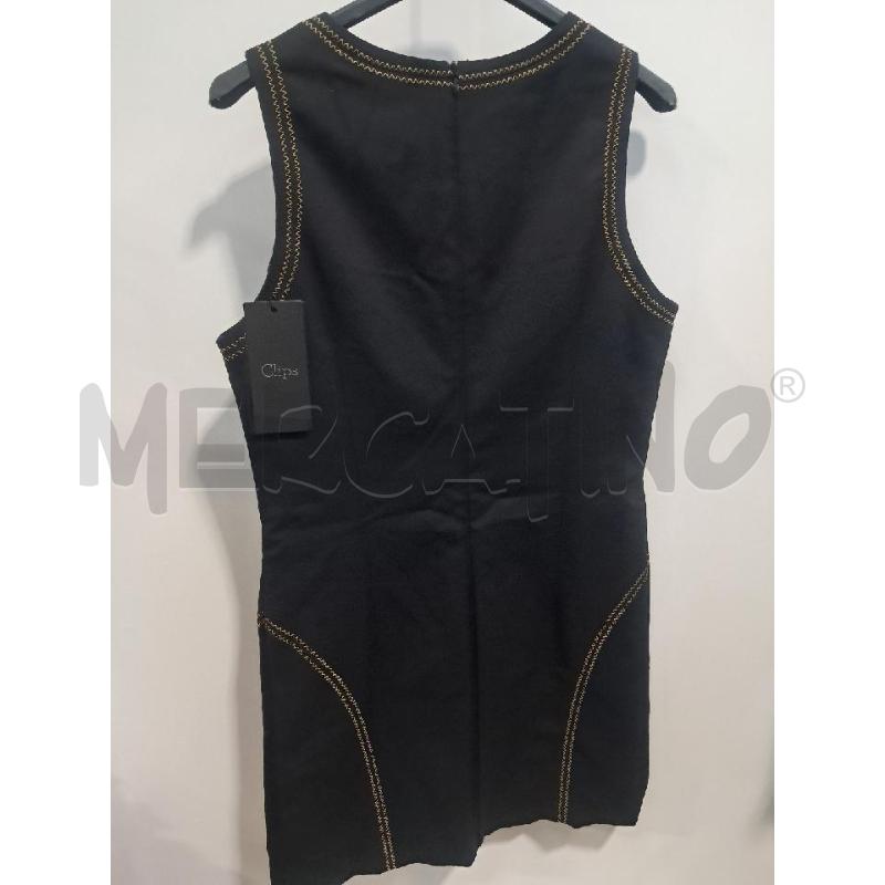 ABITO D CLIPS TUBINO NERO RICAMATO  | Mercatino dell'Usato Bellizzi 3