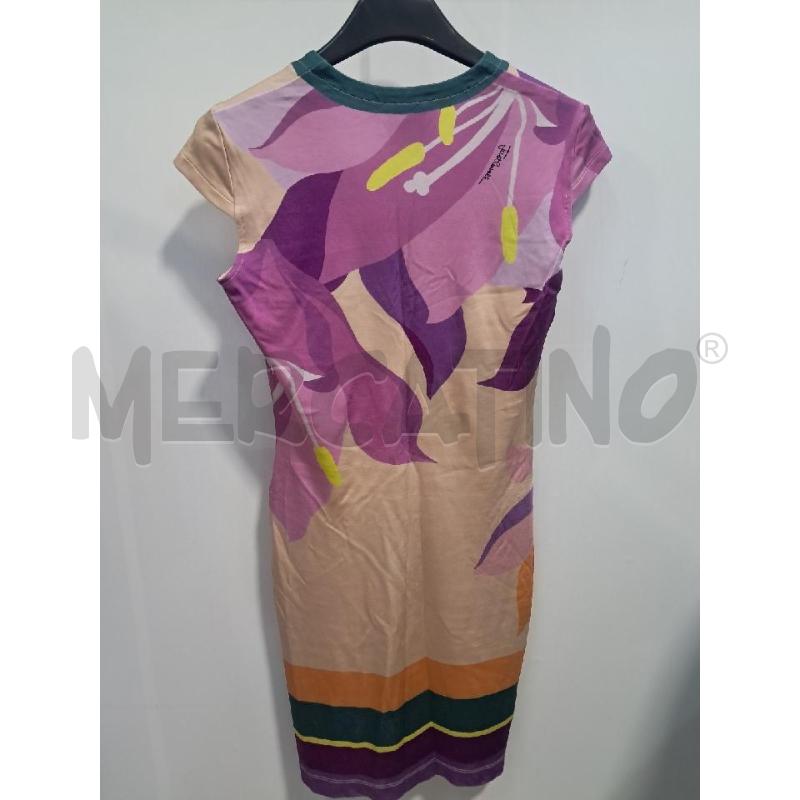 ABITO D JUST CAVALLI LYCRA FANT ROSA VIOLA | Mercatino dell'Usato Bellizzi 2