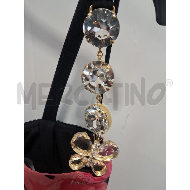 ABITO D VDP SETA FIORI FUCSIA BRET STRASS | Mercatino dell'Usato Bellizzi 3