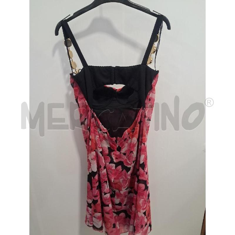 ABITO D VDP SETA FIORI FUCSIA BRET STRASS | Mercatino dell'Usato Bellizzi 4