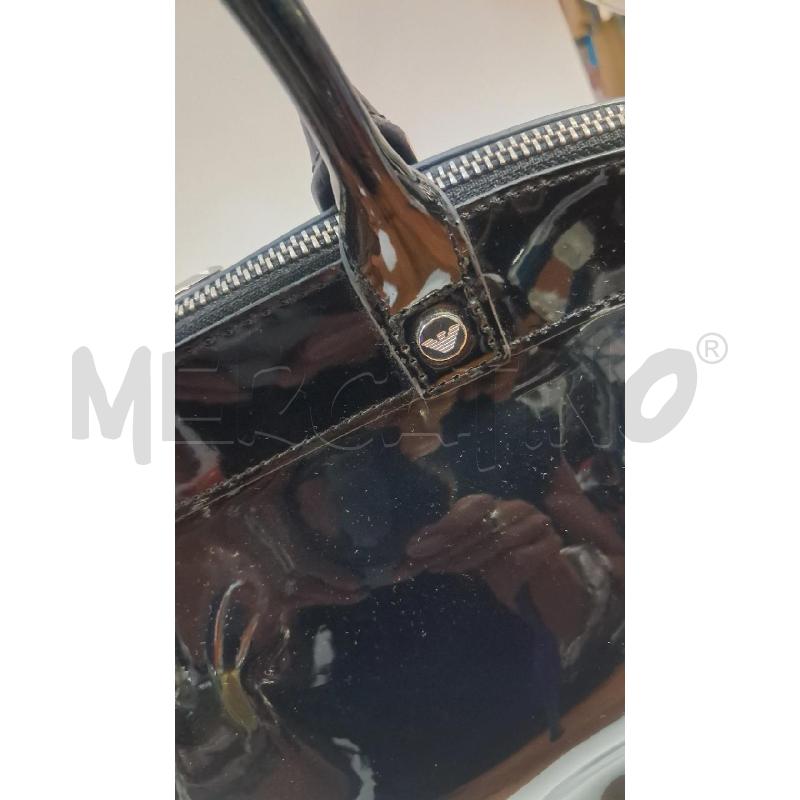 BORSA D ARMANI JEANS NERO CON CIONDOLO | Mercatino dell'Usato Bellizzi 2