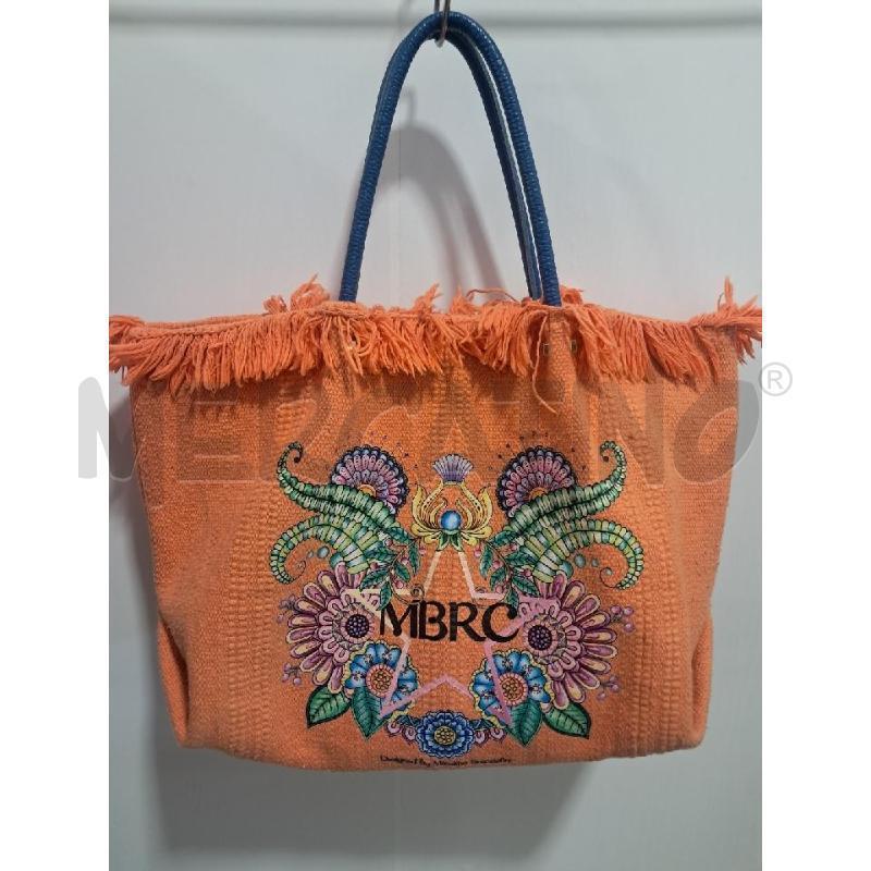 BORSA D BRACCIALINI ARANCIO+POCHETTE DORATA | Mercatino dell'Usato Bellizzi 1