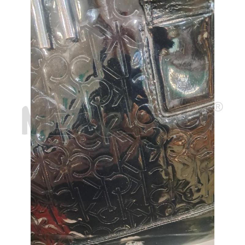 BORSA D CALVIN KLEIN NERO VERNICE | Mercatino dell'Usato Bellizzi 2