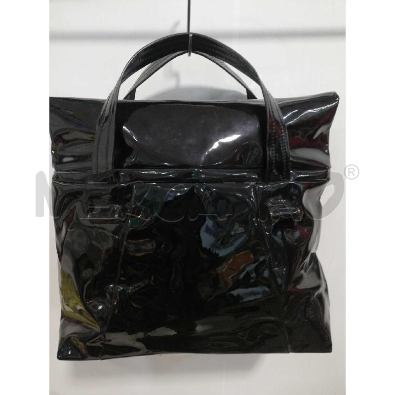 BORSA D CALVIN KLEIN VERNICE NERO | Mercatino dell'Usato Bellizzi 1