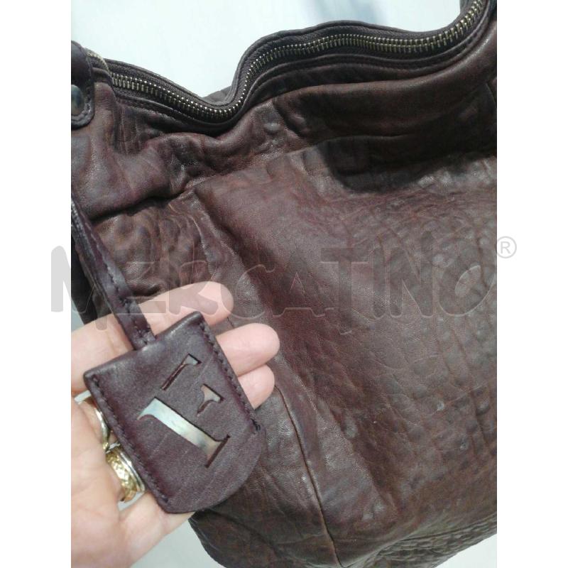 BORSA D FURLA BORDEAUX PELLE | Mercatino dell'Usato Bellizzi 2