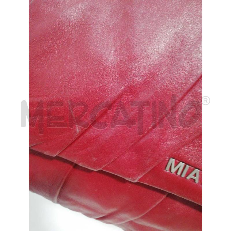 BORSA D MIA BAG PELLE BORDEAUX MAN CATENA | Mercatino dell'Usato Bellizzi 2