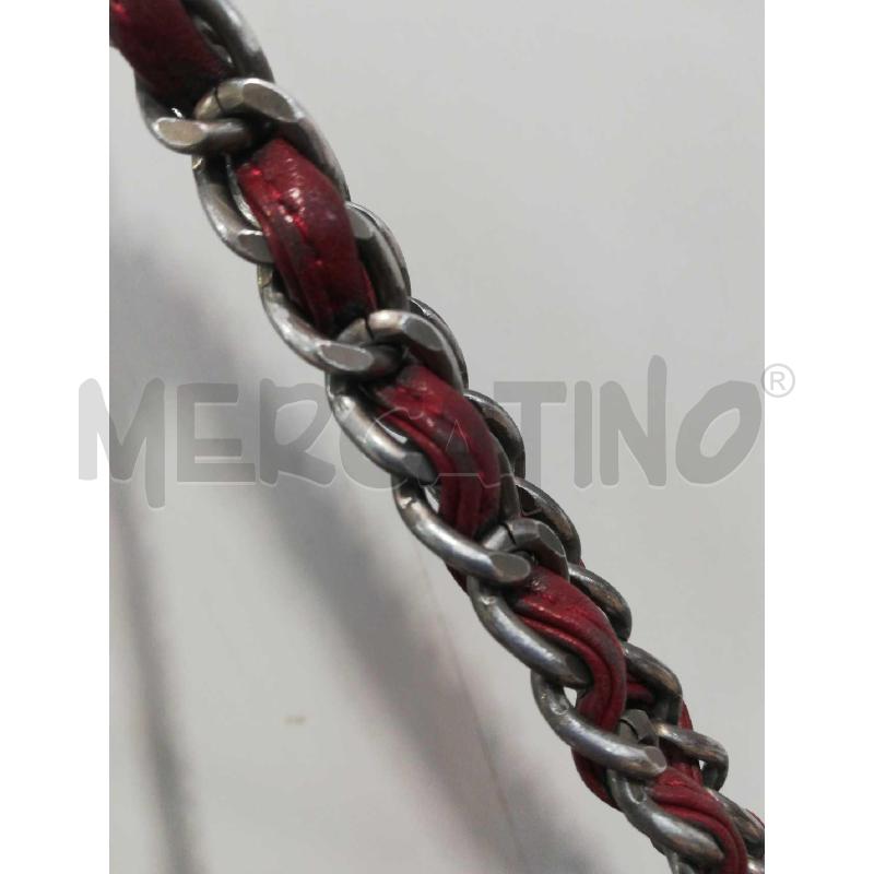BORSA D MIA BAG PELLE BORDEAUX MAN CATENA | Mercatino dell'Usato Bellizzi 3