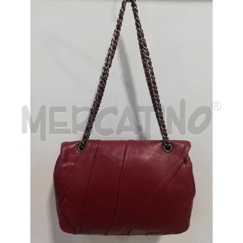 BORSA D MIA BAG PELLE BORDEAUX MAN CATENA | Mercatino dell'Usato Bellizzi 4