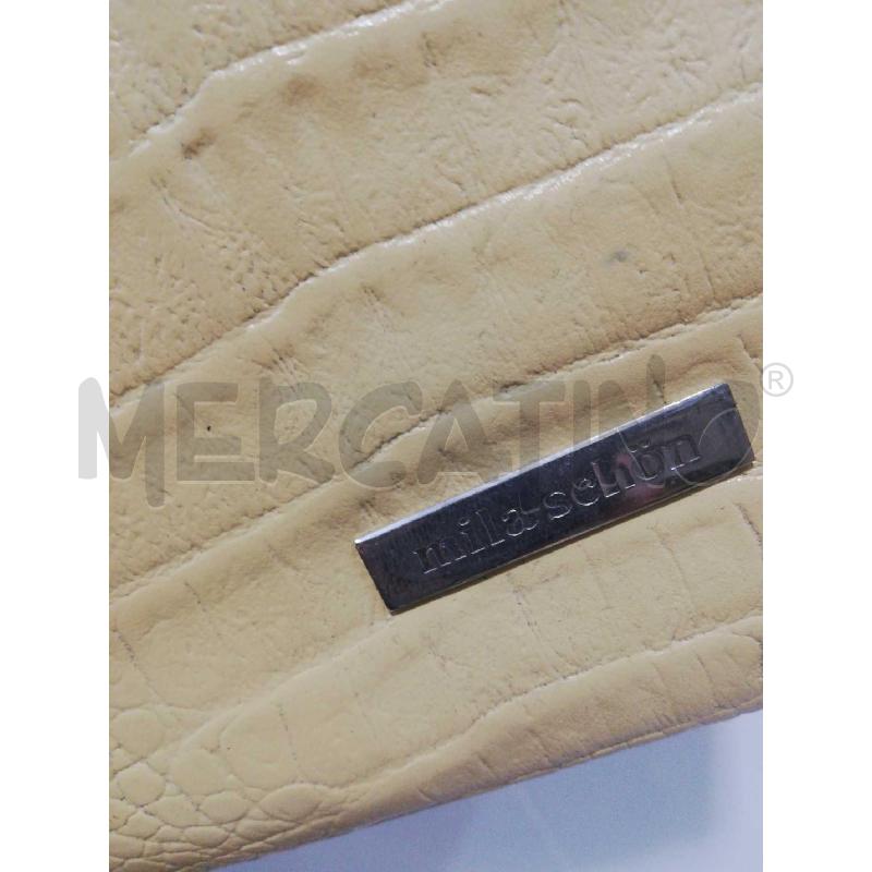 BORSA D MILA SHON PELLE GIALLO STAMPA COCCO | Mercatino dell'Usato Bellizzi 3