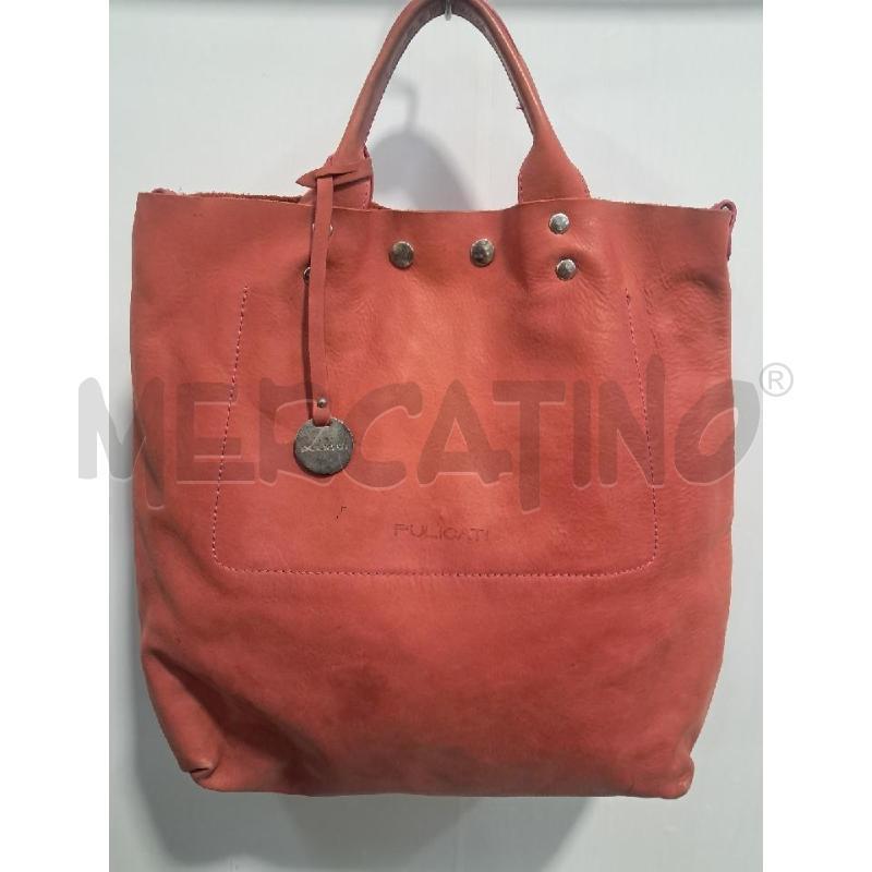 BORSA D PULICATI PELLE ARANCIO SEGNI BIRO | Mercatino dell'Usato Bellizzi 1