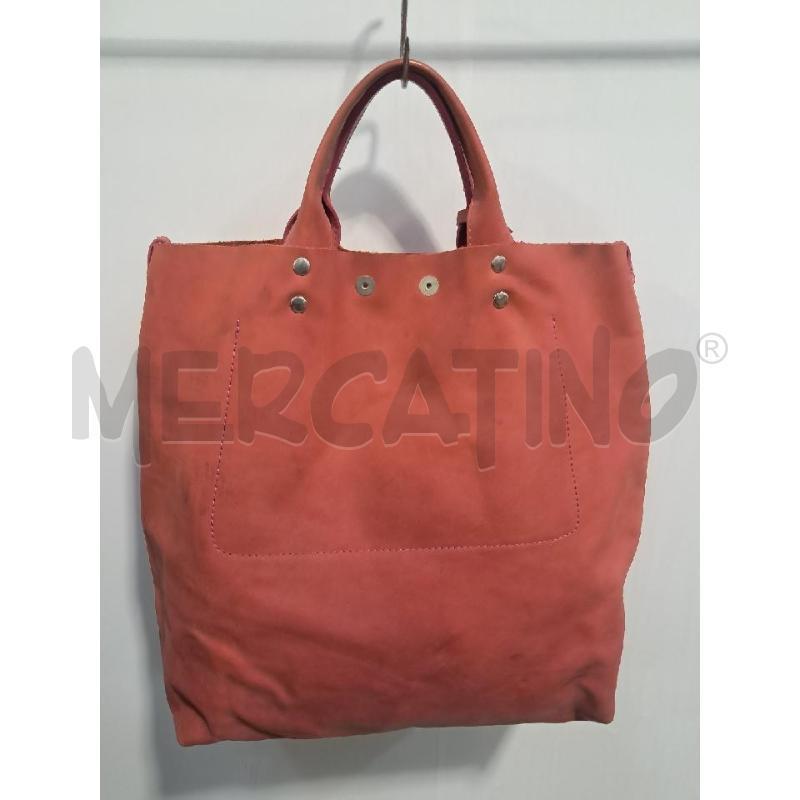 BORSA D PULICATI PELLE ARANCIO SEGNI BIRO | Mercatino dell'Usato Bellizzi 2