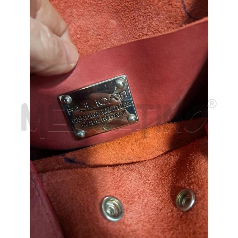BORSA D PULICATI PELLE ARANCIO SEGNI BIRO | Mercatino dell'Usato Bellizzi 3