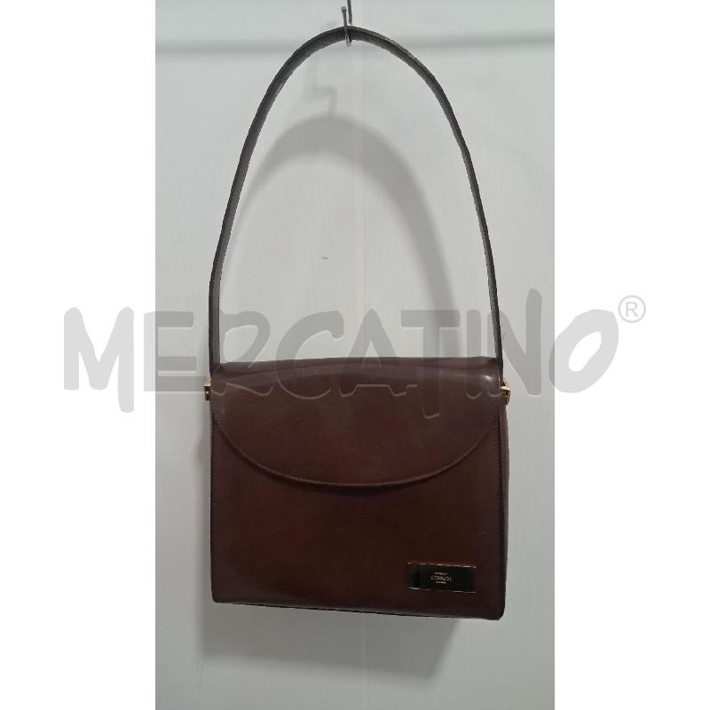 BORSA D SERGIO CERRUTI PELLE SPAZZOLATA MARRONE | Mercatino dell'Usato Bellizzi 1