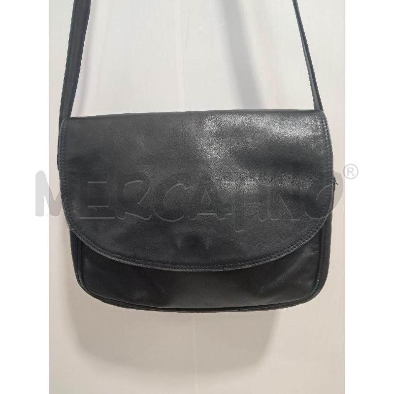 BORSA D VINTAGE PELLE BLU NOTTE | Mercatino dell'Usato Bellizzi 2