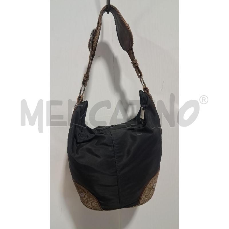 BORSETTA D BORBONESE NYLON NERO STAMPA TIPICA | Mercatino dell'Usato Bellizzi 1