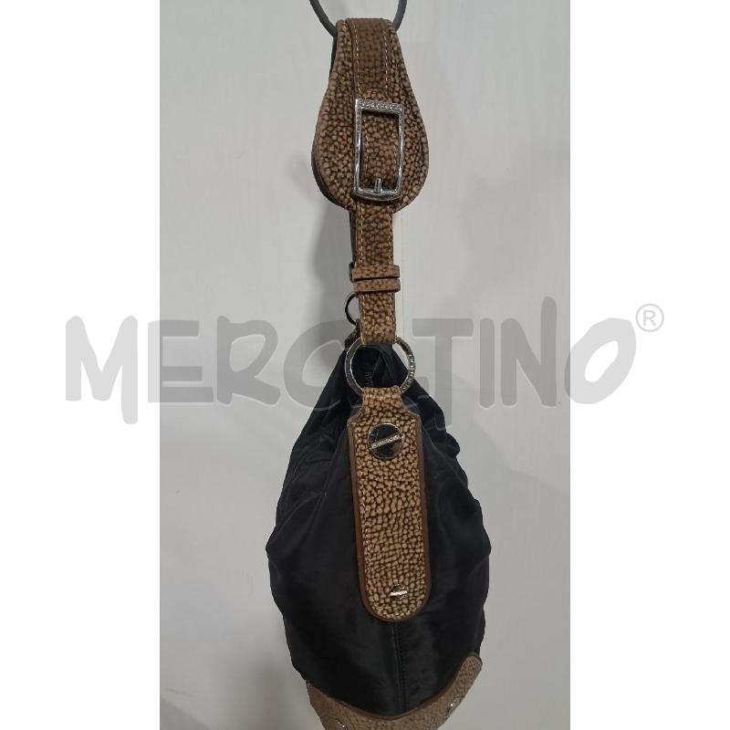 BORSETTA D BORBONESE NYLON NERO STAMPA TIPICA | Mercatino dell'Usato Bellizzi 2