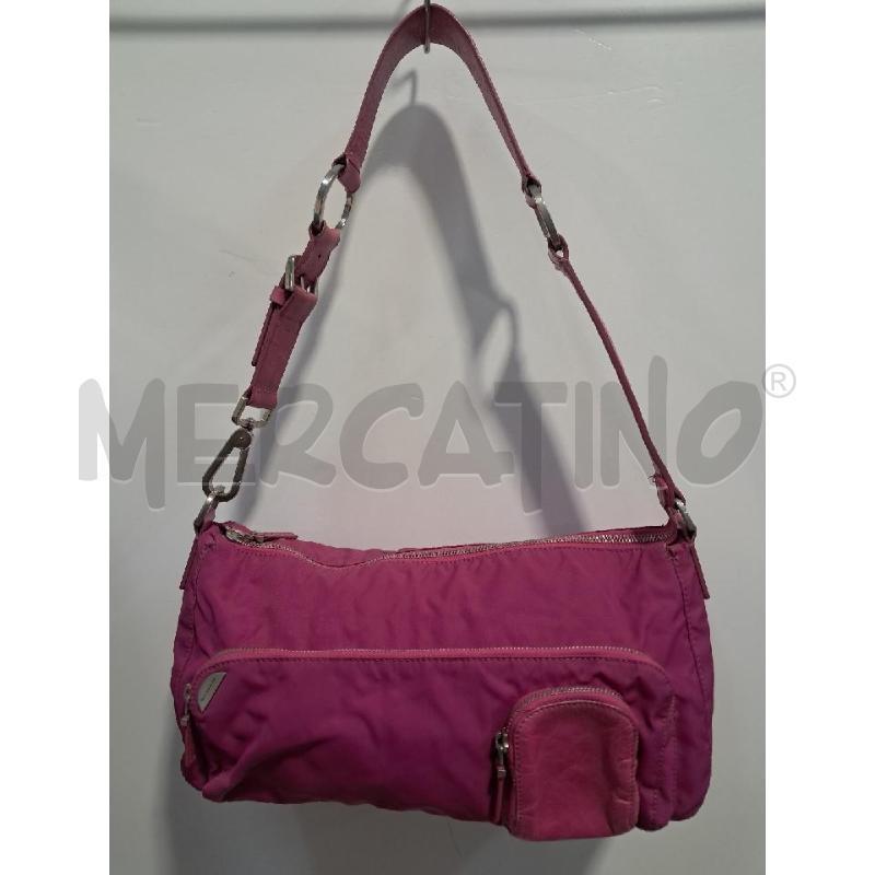 BORSETTA D FRANCESCO BIASIA NYLON FUCSIA | Mercatino dell'Usato Bellizzi 1
